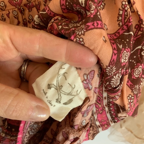 RARE Spell Sunset Rose Boho Playdress XS - Picture 4 of 8